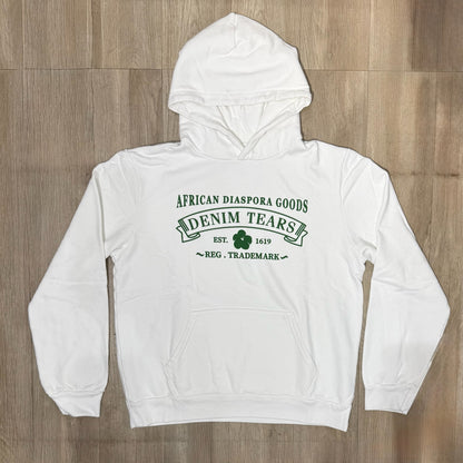 Denim Tears ADG Hoodie Print - White & Green