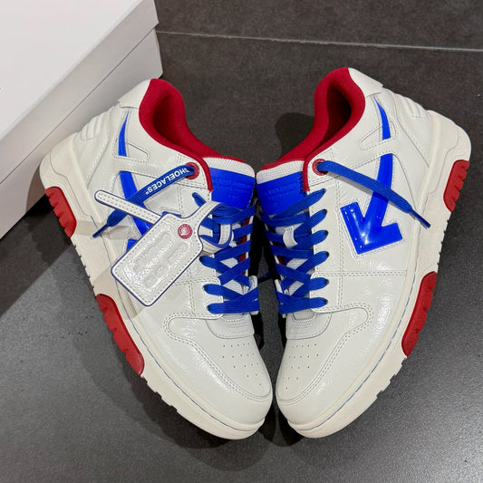 Off White Out Of Office Bubble Arrow - White & Cobalt Blue