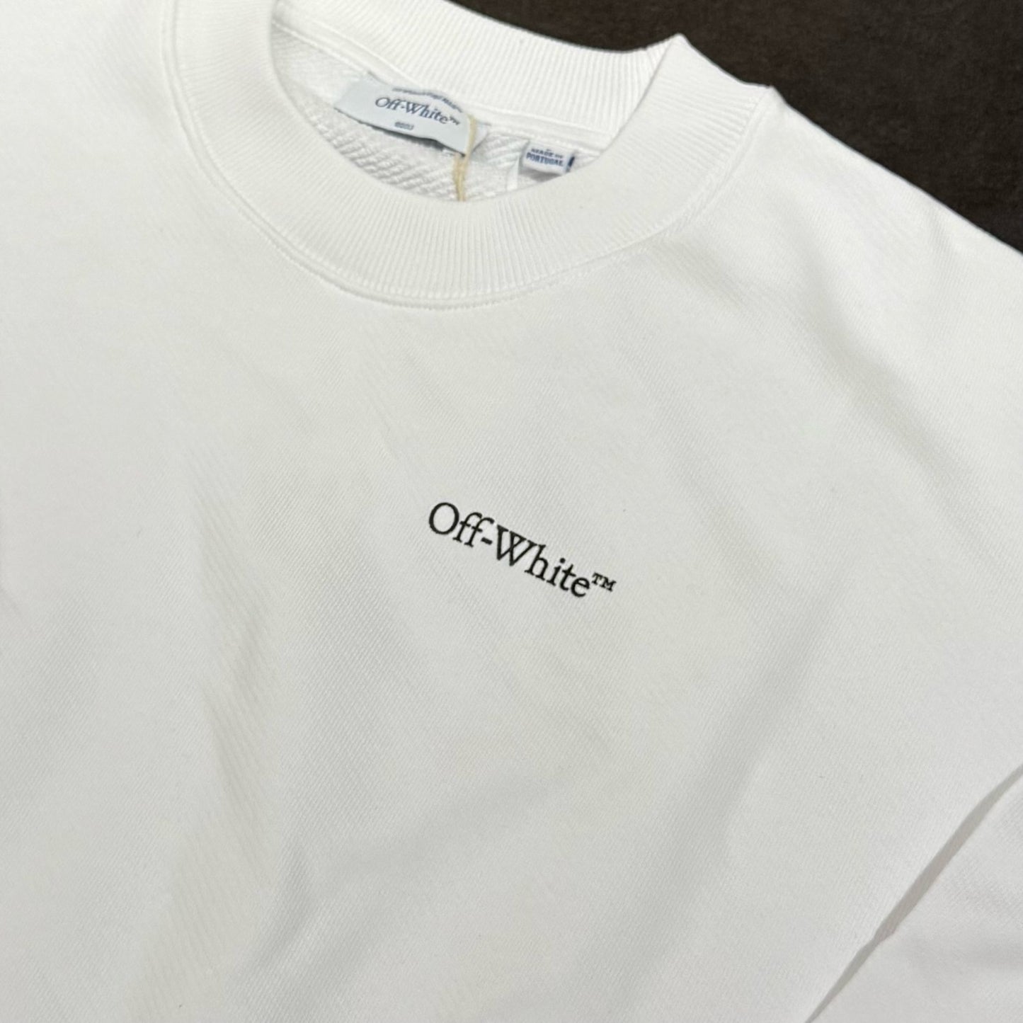 Off White Tattoo Arrow Skate Crewneck - White