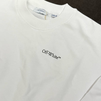 Off White Tattoo Arrow Skate Crewneck - White