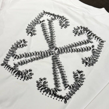 Off White Tattoo Arrow Skate Crewneck - White