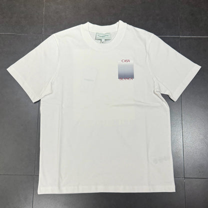 Casablanca Grey Gradient Tee - White