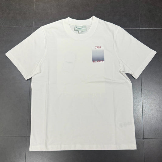 Casablanca Grey Gradient Tee - White
