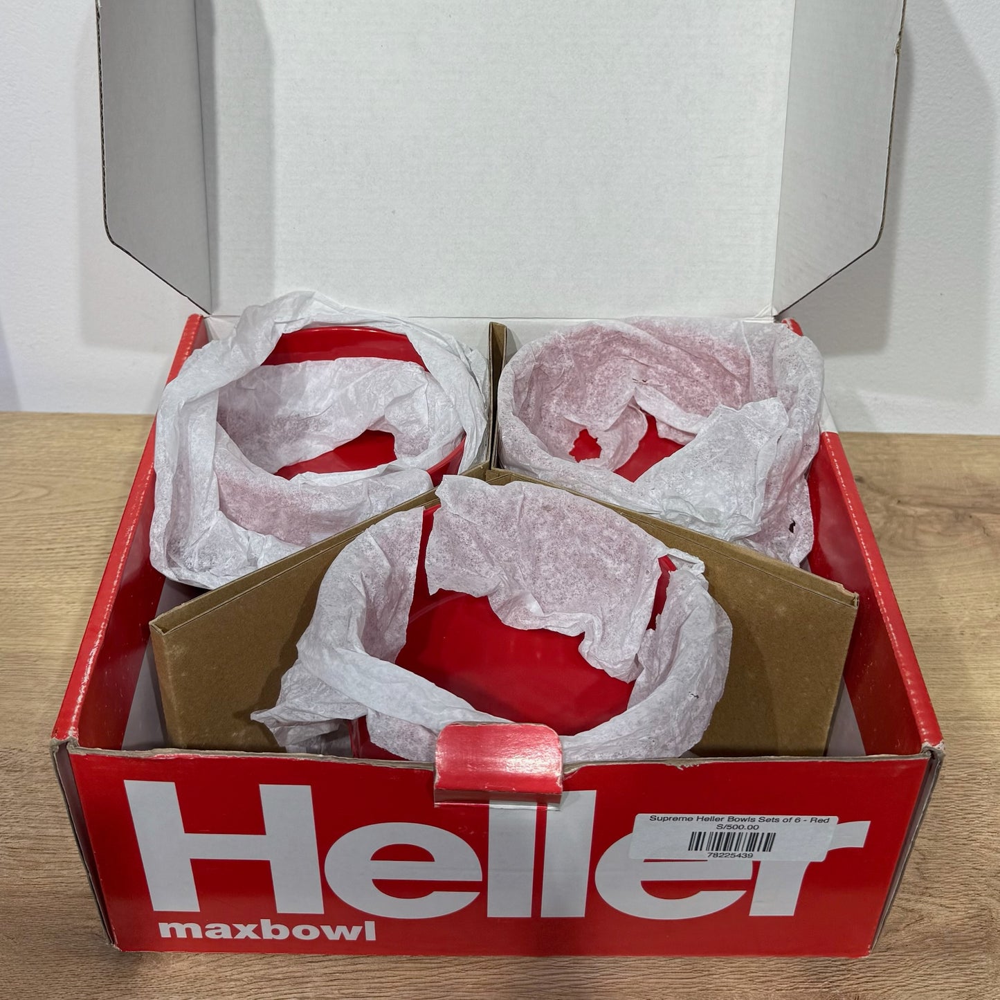 Supreme Heller Bowls Sets of 6 - Red