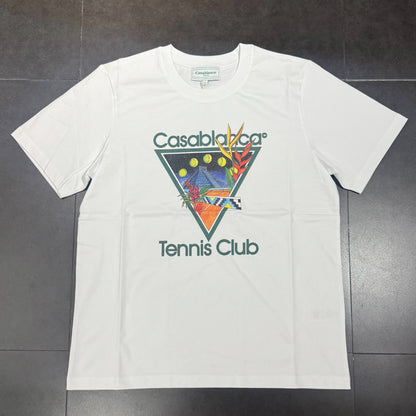 Casablanca Tennis Club Icon Printed Tee - White