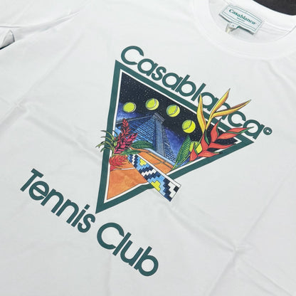 Casablanca Tennis Club Icon Printed Tee - White