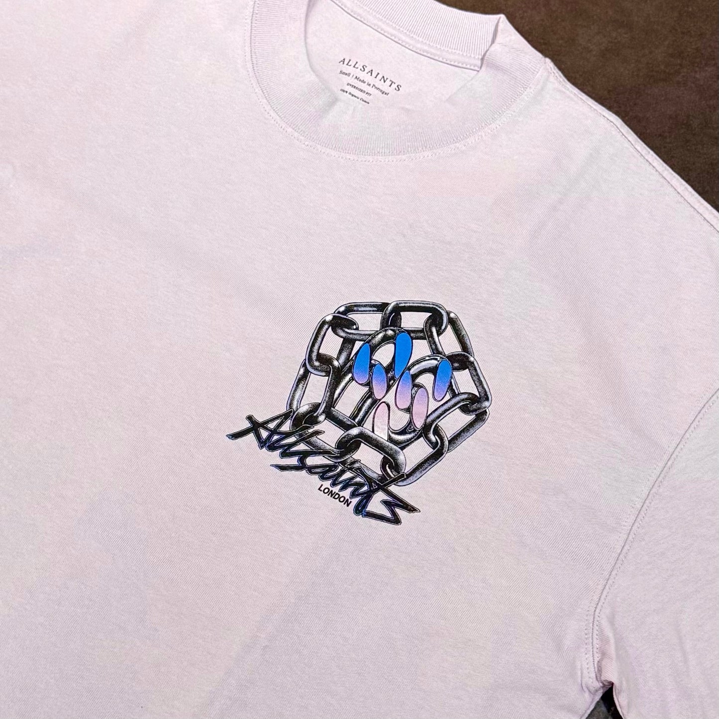 AllSaints Affix Tee - Parma Purple