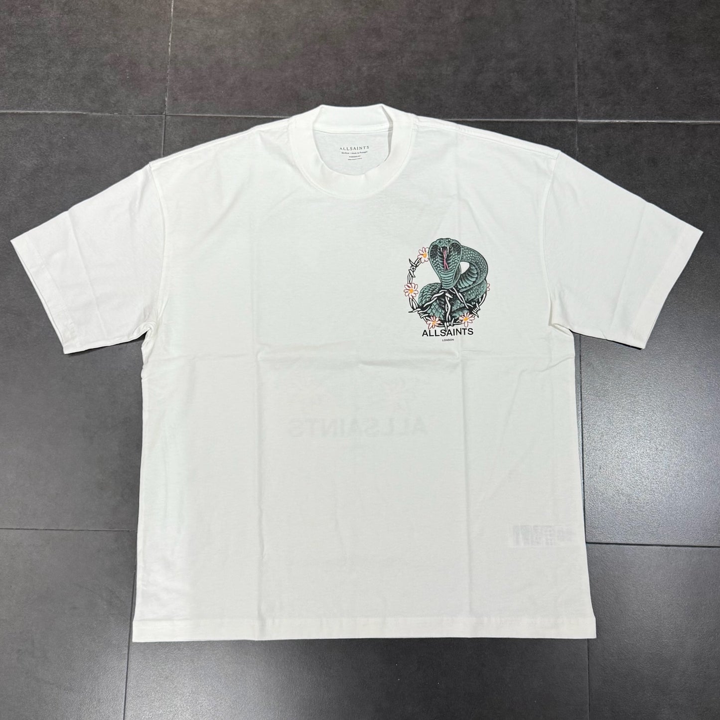 AllSaints Snakebite Tee - Optic White