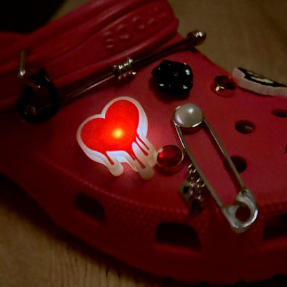 Crocs x Karol G Classic Clog Metal Hearts Flame - Red