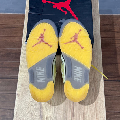 Jordan 5 x Off White - Sail