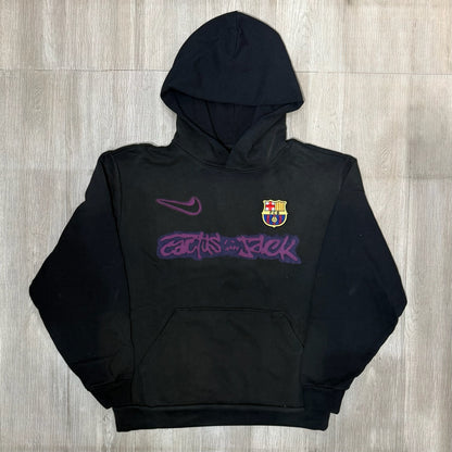 Travis Scott x FCB Barcelona x Nike Cactus Jack Spray Logo Hoodie