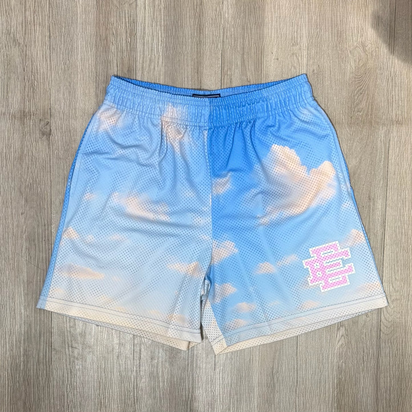 Eric Emanuel Basic Short Cloud Pattern - Blue & Grey