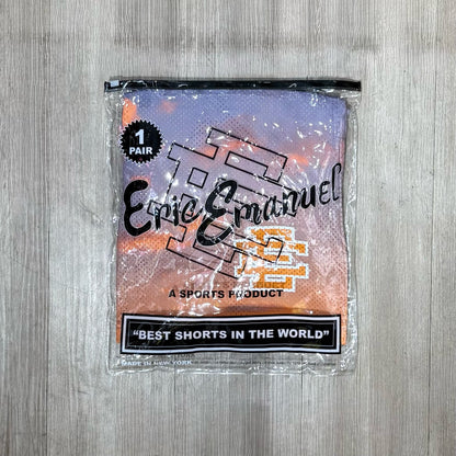 Eric Emanuel Basic Short Cloud Pattern - Orange & White