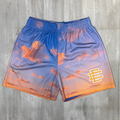 Eric Emanuel Basic Short Cloud Pattern - Orange & White