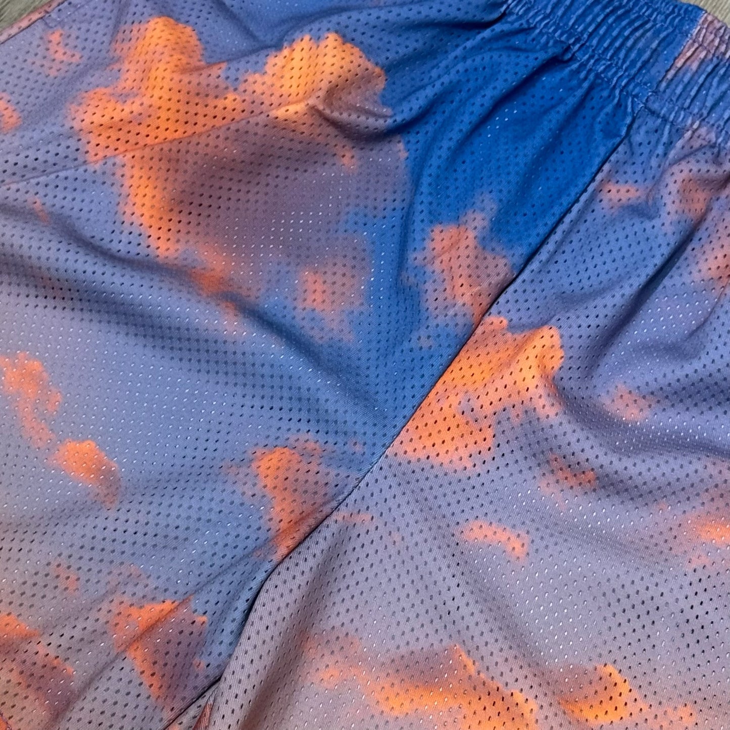 Eric Emanuel Basic Short Cloud Pattern - Orange & White