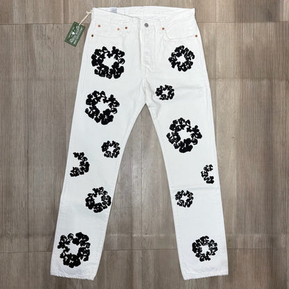 Denim Tears The Cotton Wreath Levis Jeans - White