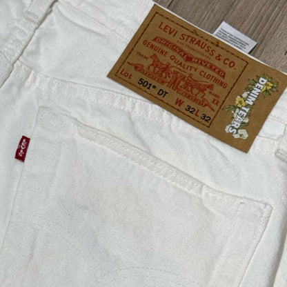 Denim Tears The Cotton Wreath Levis Jeans - White