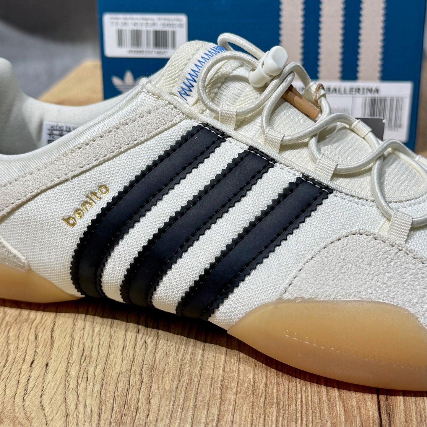 Adidas x Bad Bunny Ballerina - Off White & Black Gum