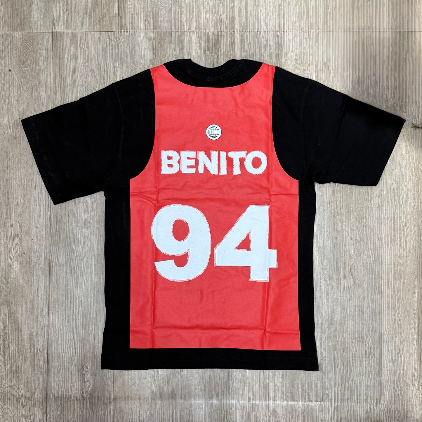 Bad Bunny Merch Puerto Rico Jersey Tee - Black & Red