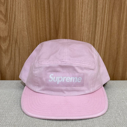 Supreme Washed Chino Twill Camp Cap - Pink