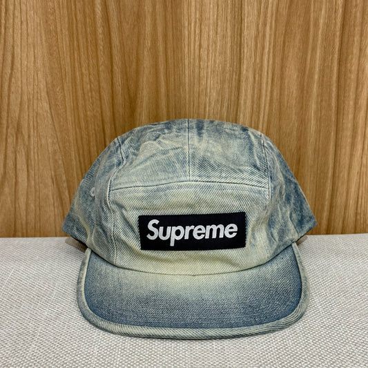 Supreme Washed Chino Twill Camp Cap - Denim