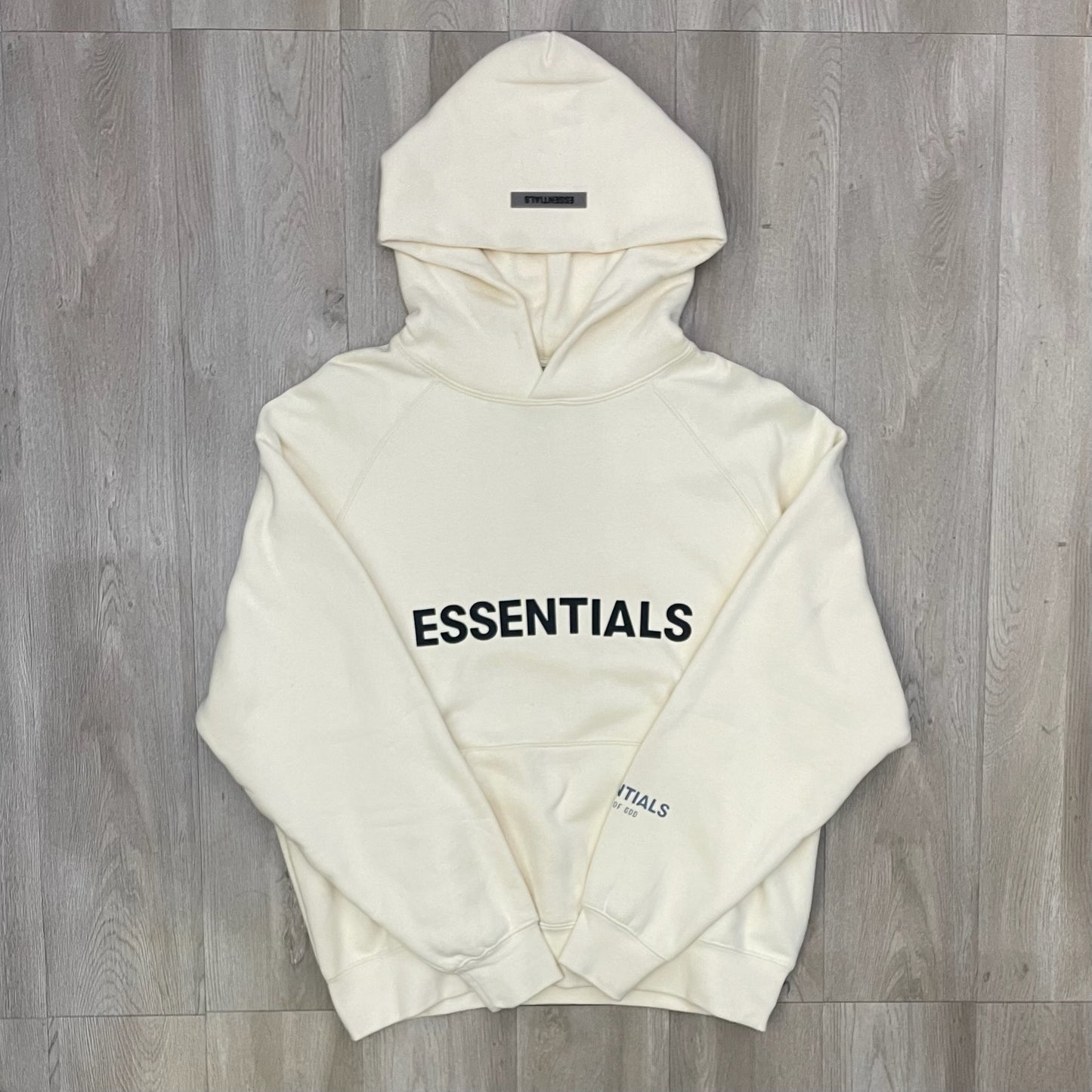 Essentials Hoodie Silicone Boxy - Buttercream