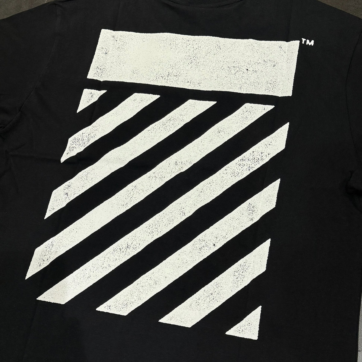 Off-White L/AB Diagonal Tee - Black