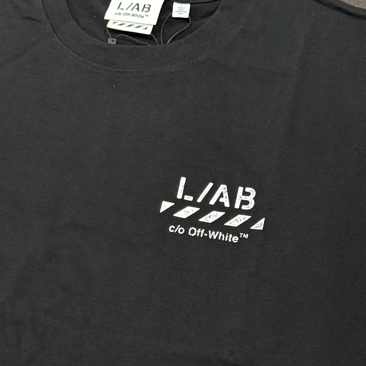 Off-White L/AB Diagonal Tee - Black