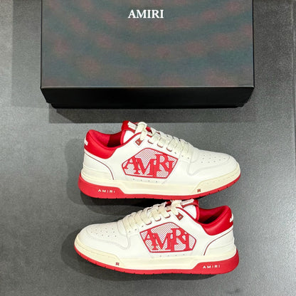 Amiri Classic Low - White & Red