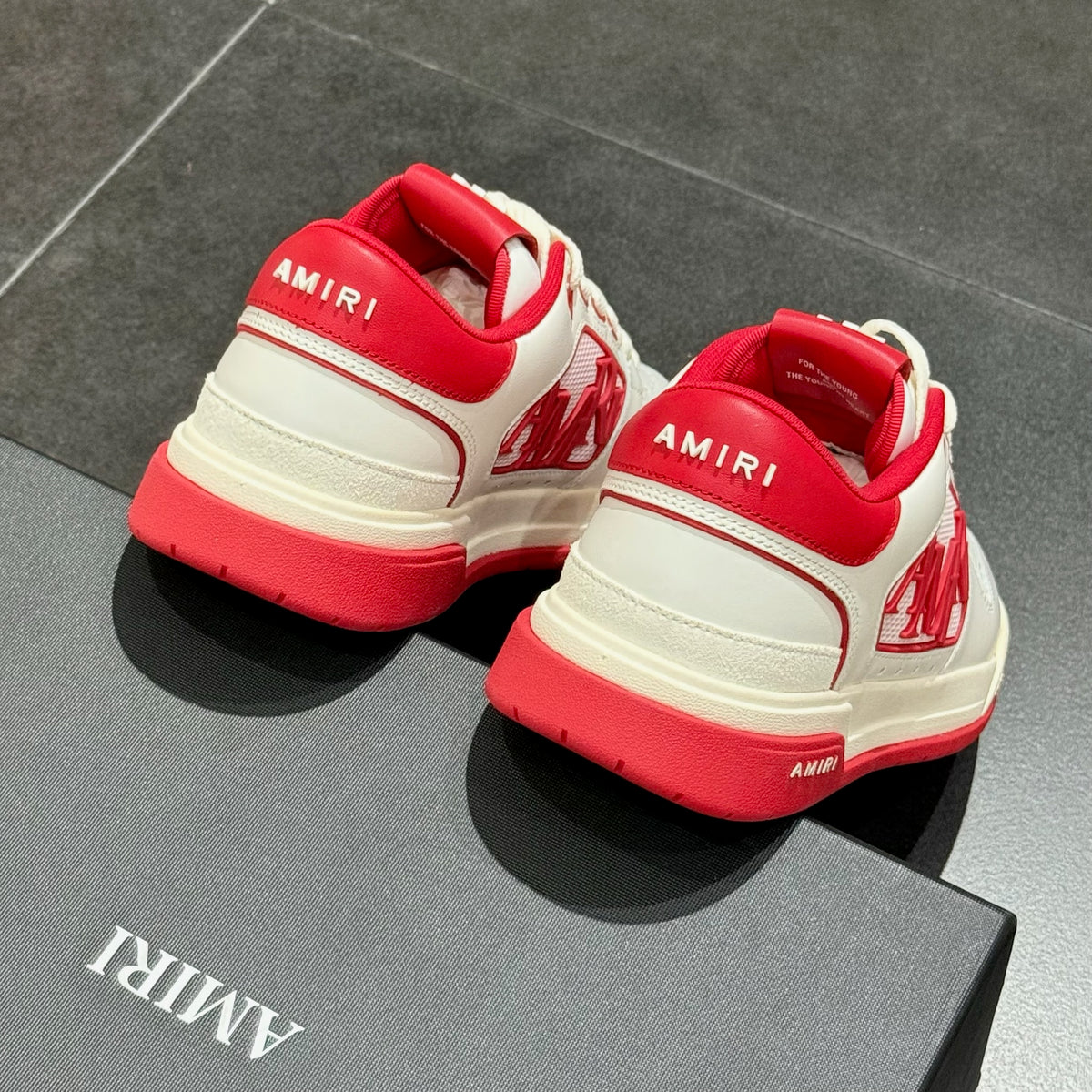 Amiri Classic Low - White & Red