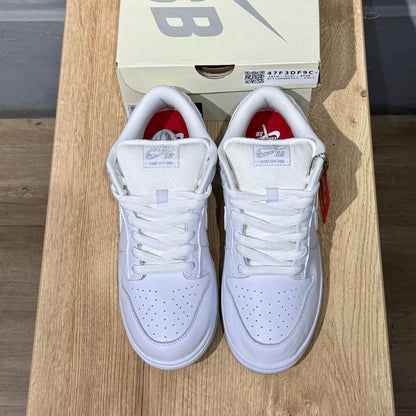 Nike SB Dunk Low x Supreme 94 - White Metallic Silver