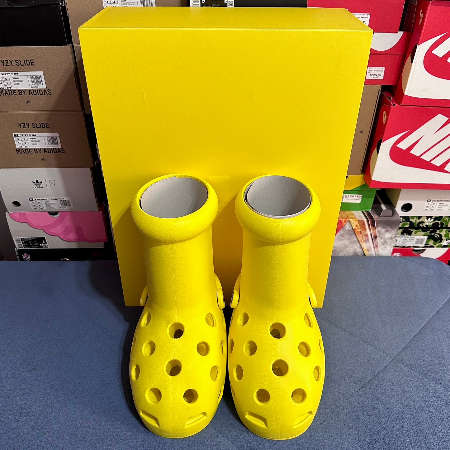 MSCHF x Crocs Big Red Boots - Yellow