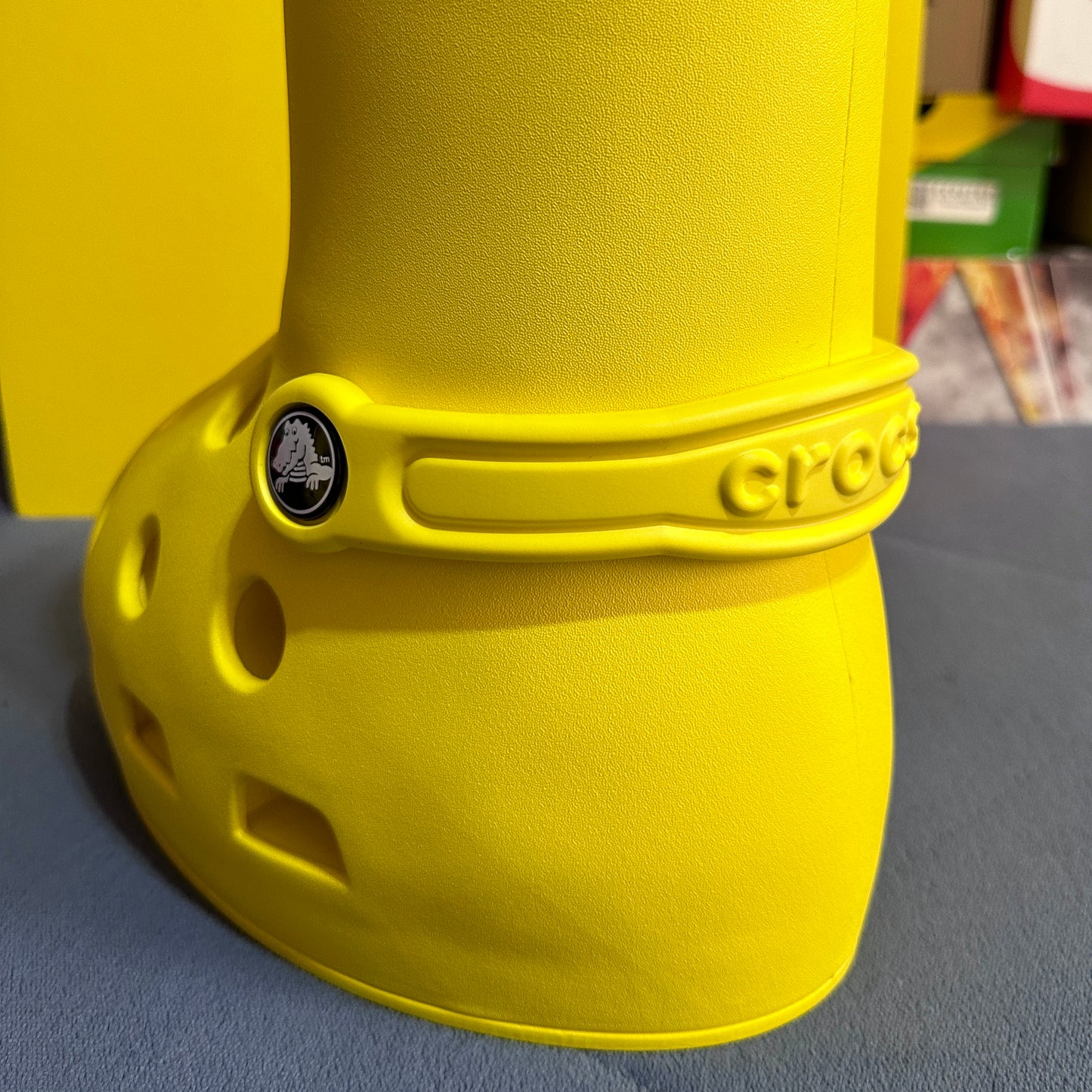 MSCHF x Crocs Big Red Boots - Yellow