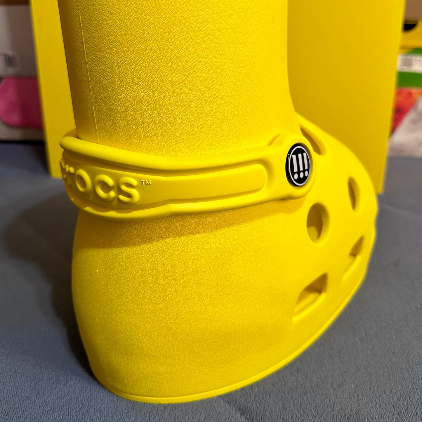 MSCHF x Crocs Big Red Boots - Yellow