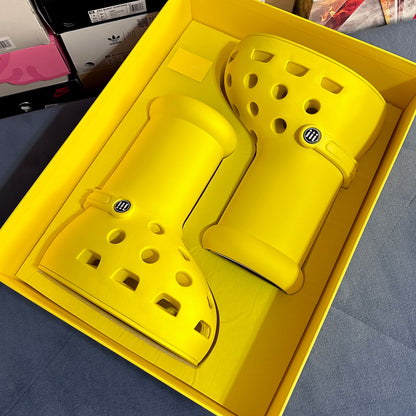 MSCHF x Crocs Big Red Boots - Yellow