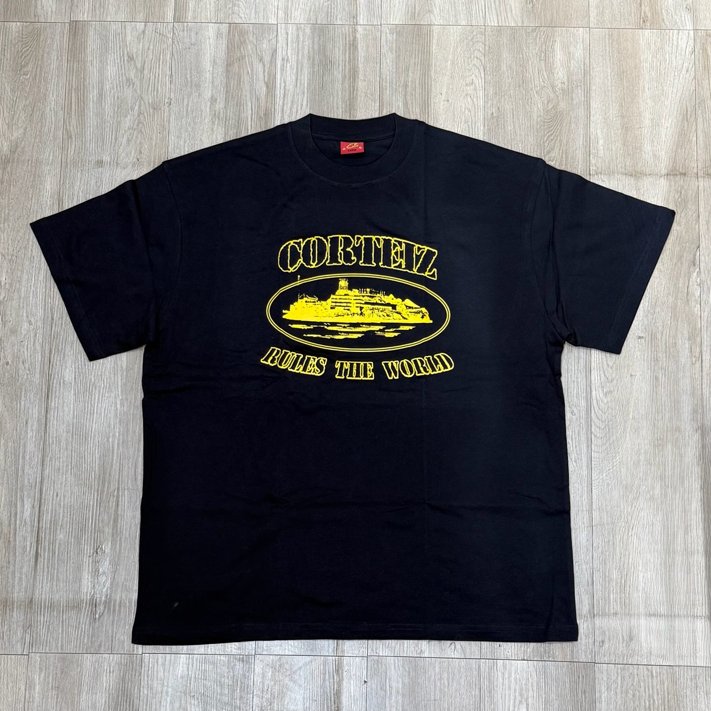Corteiz OG Alcatraz Tee - Yellow & Black