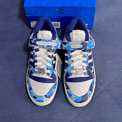 Adidas x Bape Forum 84 Low - 30th Anniversary Blue Camo