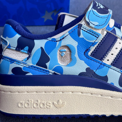 Adidas x Bape Forum 84 Low - 30th Anniversary Blue Camo