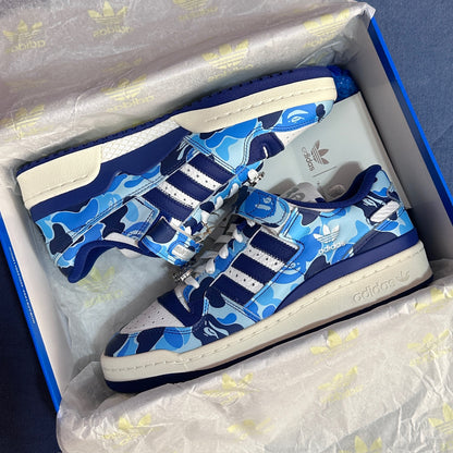 Adidas x Bape Forum 84 Low - 30th Anniversary Blue Camo