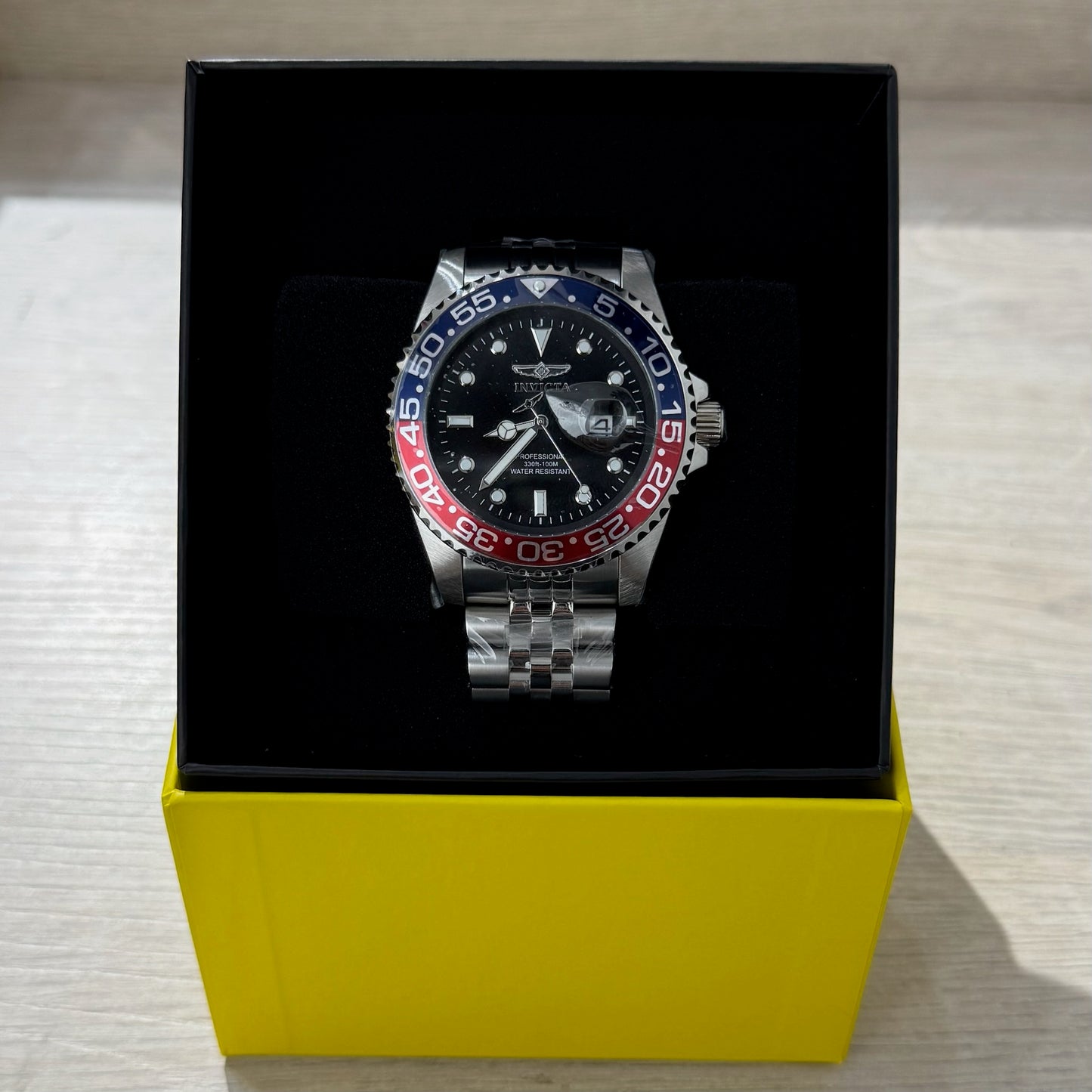 Invicta Grand Diver Watch 47mm Steel - Blue & Red