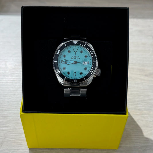 Invicta Pro Diver Watch 46mm Steel - Black & Tiffany