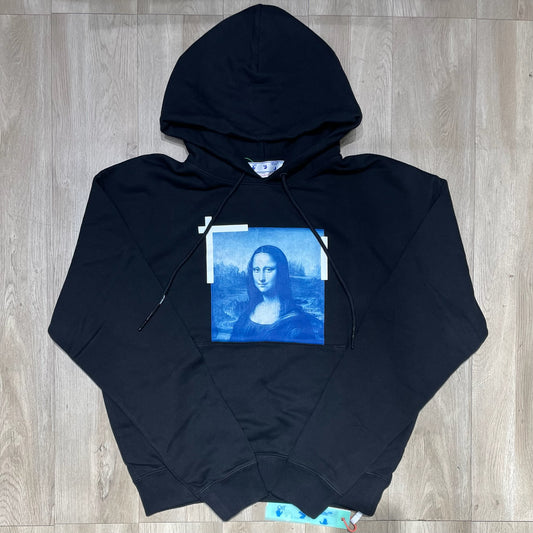 Off White Taped Mona Lisa Hoodie - Black