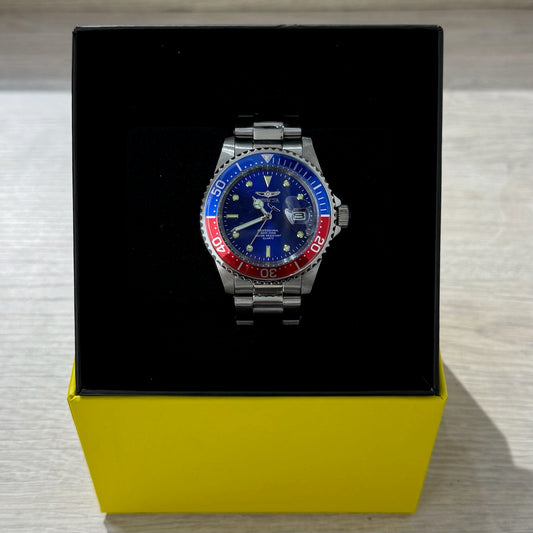 Invicta Pro Diver Watch 40mm - Blue & Red