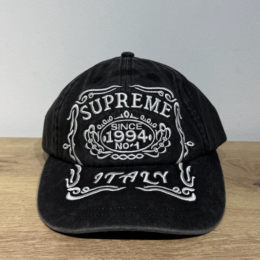 Supreme Italy 6-Panel Cap - Black