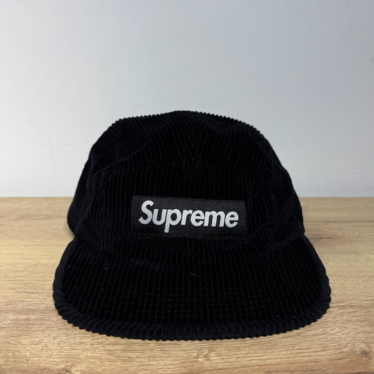 Supreme Corduroy Camp Cap - Black