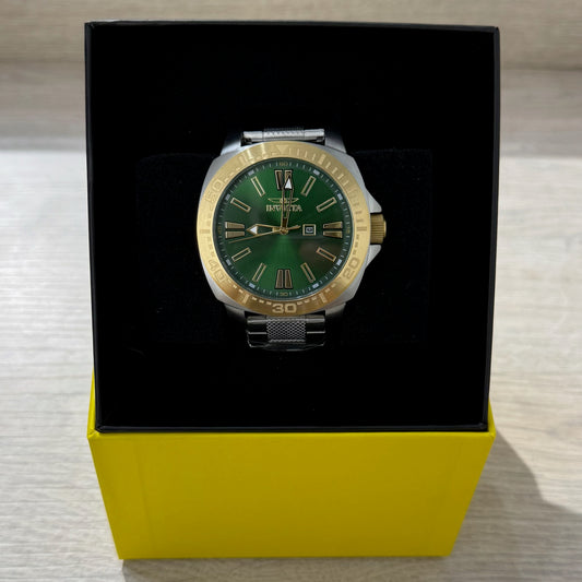 Invicta Speedway Watch 46mm - Gold & Green