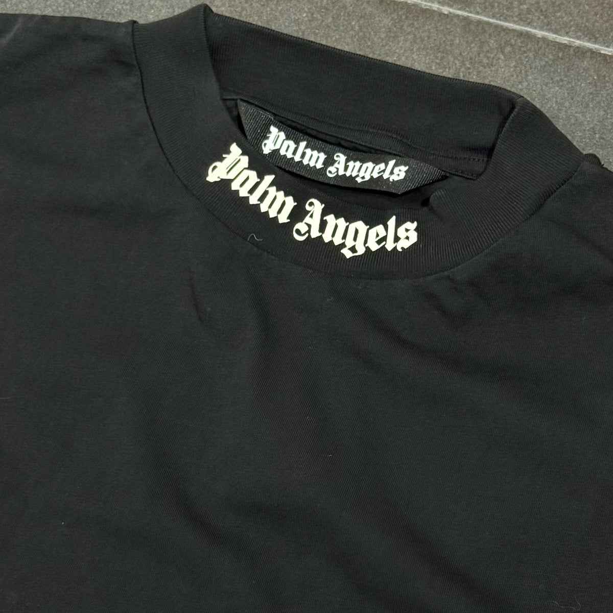 Palm Angels Classic Logo Over Tee - Black & White