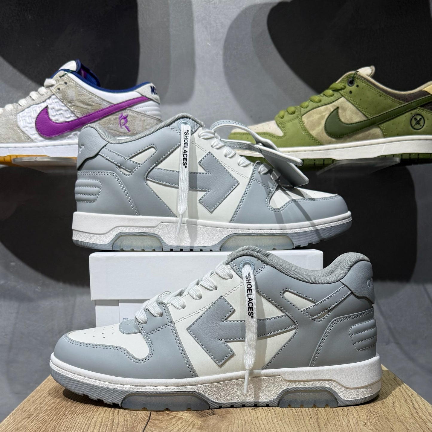 Off White Out Of Office - Light Grey