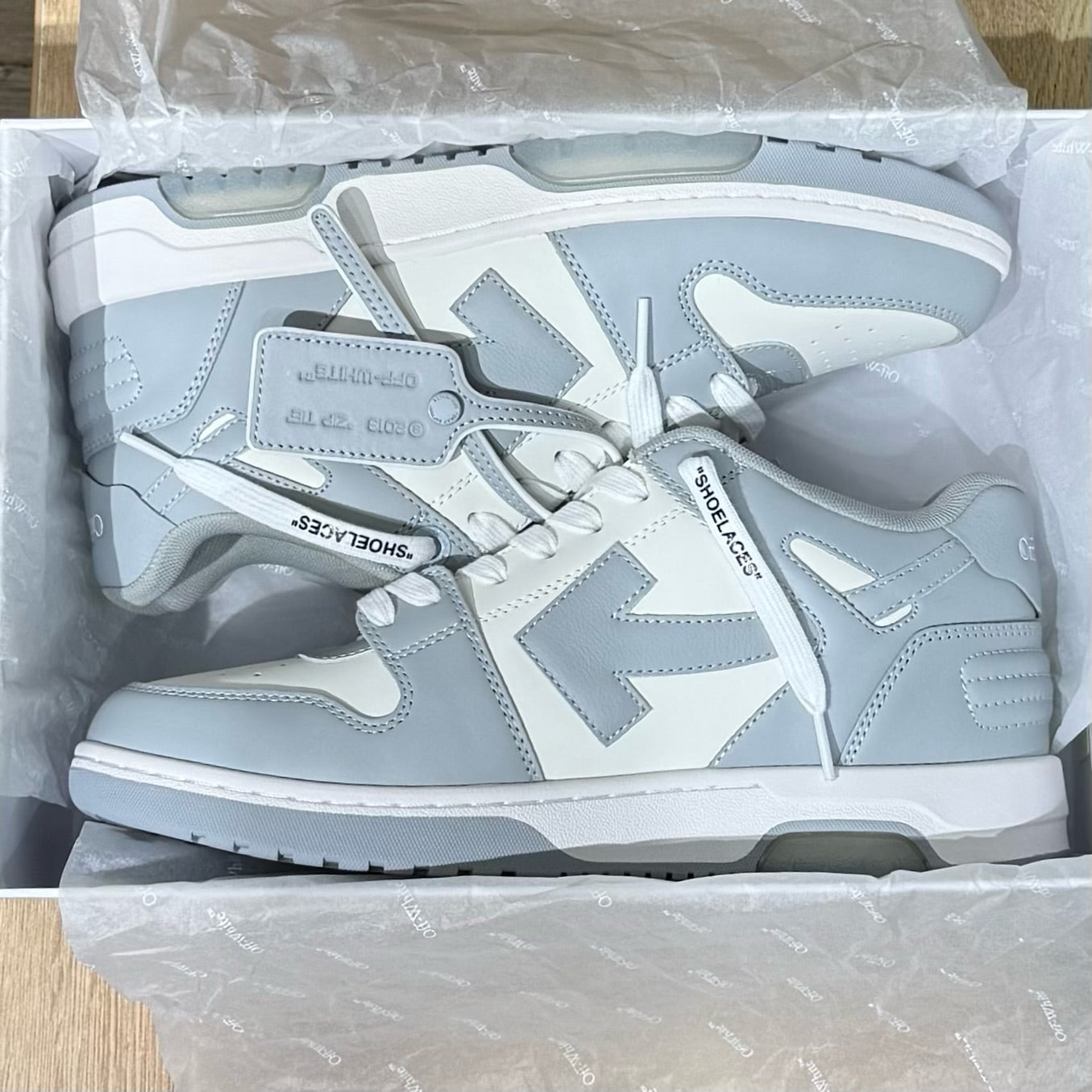 Off White Out Of Office - Light Grey