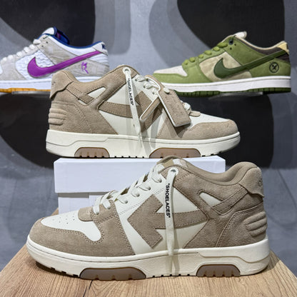 Off White Out Of Office - Beige & Brown